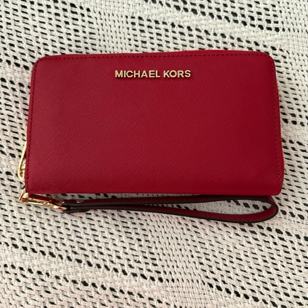 Michael Kors Jet Set Travel Large Smartphone Wristlet Wallet - NWT